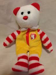 Ty 2004 Mcdonalds Ronald Mcdonald Bear Teenie Beanie Baby Doll 5 1 2 Tymcdonalds Baby Beanie Mcdonalds Beanie Babies Baby Dolls