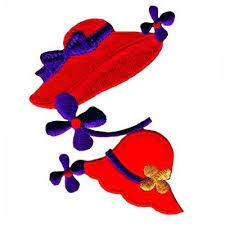 Red Hats And Flowers Iron On Red Hat Society Patch Applique Red Hat Society Red Hat Ladies Red Hats