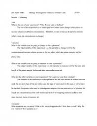 Osmosis In Potato Cells Essays