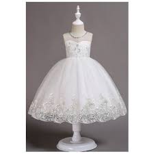 Kettymore Kids Baby Girls Heart Neck Sheer Neck Dress Sears Communion Dresses First Communion Dresses Flower Girl Dresses
