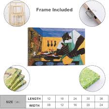 HBHFLXN Artist Jacob Lawrence Posters The Shoemaker Painting Posters Canvas  Wall Art Posters For Room Aesthetic And Decor Poster For Living Room ...