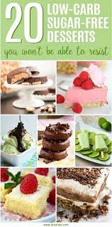 Low carb doesn't mean you can't have sweets! 20 Best Low Carb Sugar Free Dessert Recipes Ideal Me Sugar Free Recipes Desserts Diabetic Friendly Desserts Sugar Free Low Carb