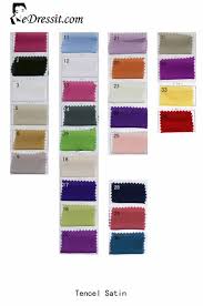 Edressit Tencel Satin Color Chart 64100101a