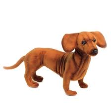 Lifelike Dachshund Stuffed Animal Hansa Collectable Plush Toy Dachshund Dog Stuffed Animal