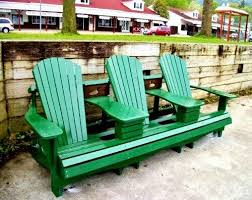 Triple Chair Outdoor Wood Outdoor Chairs Adirondack Furniture