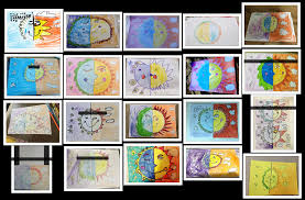 Online Ramadan Sun Moon Video Drawing Lesson Done By Grade 1 Students We Also Learned About Warm And Cool Warm And Cool Colors Drawing Lessons Art Room