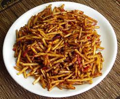 Sambal Goreng Kentang Kering Indonesisch Eten Indische Hapjes Vegetarische Indische Gerechten