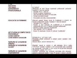 Va oferim un model de cv in limba romana in format word care contine toate sectiunile de care aveti nevoie pentru a va construi cv puteti sa descarcati modelul de curriculum vitae in doua formate Cv Uri Completate Ejobs