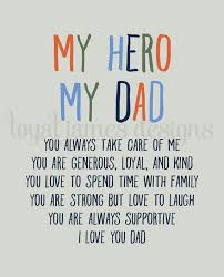Birthday Cards For Dad From Daughter Printable My Hero Print For Dad Birthday Card For Dad Father S Day Etsy In 2020 Dad Birthday Card Fathers Day Quotes Dad Birthday