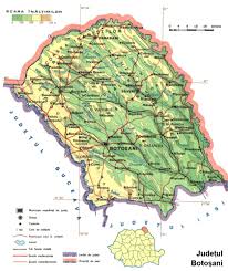 Judetul Botosani Harta Romaniei