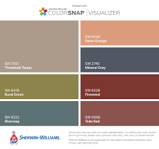 Sherwin williams colors collection deck complete paint colors. I Found These Colors With Colorsnap Visualizer For Iphone By Sherwin Williams Threshold Taupe Sw 750 Brown Color Palette Brown Color Schemes Paint Color App