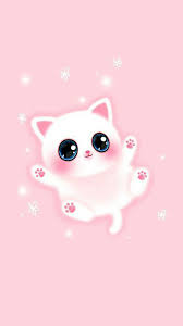 Roze Kat Schattige Tekeningen Kawaii Tekeningen Dieren Mooi