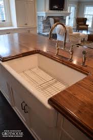 Distressed Walnut Kitchen Island Counter In Twinsburg Oh Kitchen Sink Design Kitchen Design Diy Wood Countertops