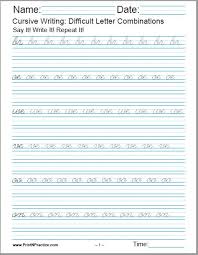 My favorite place to create practice sheets is handwritingworksheets.com. 50 Cursive Writing Worksheets Alphabet Letters Sentences Advanced