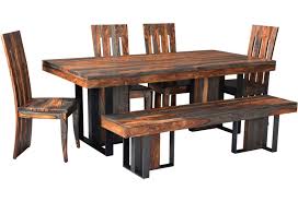Shop with afterpay on eligible items. Coast To Coast Imports Sierra 37111 4x37113 37112 Rustic Table And Chair Set With Bench Baer S Furniture Table Chair Set With Bench