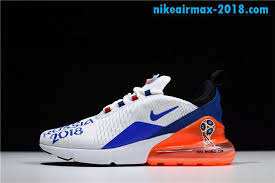 New Release Nike Air Max 270 World Cup Boys Athletic Shoess Aq7982 406 Blue White Orange Nike Air Max Air Max 270 Nike