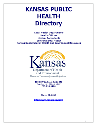 KANSAS PUBLIC HEALTH Directory