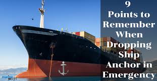 Another is during an emergency in a navigation channel. 9 Points To Remember When Dropping Ship Anchor In Emergency