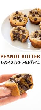 Flourless Peanut Butter Banana Muffins Chef Savvy Recipe Peanut Butter Banana Muffins Healthy Sweets Baking Recipes