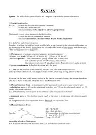 07 Syntax Class Handout
