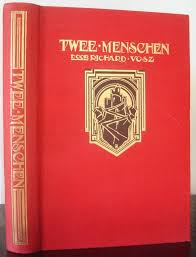1925 24 Richard Vosz Twee Menschen Meulenhoff Goud Op Rood Linnen Gesigneerd Voorplat