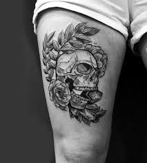Black And Grey Leg Tattoos For Men Top 73 Thigh Tattoo Ideas 2020 Inspiration Guide Thigh Tattoo Men Skull Thigh Tattoos Thigh Tattoo