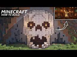 Minecraft: How To Build A Skull Mountain Base | Mansion Interior | Survival  House Tutorial - Yo… | Minecraft Skull, Minecraft House Tutorials, Cute  Minecraft Houses