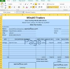Sales Tax Invoice Format In Excel Free Download Invoice Format In Excel Invoice Format Invoice Template