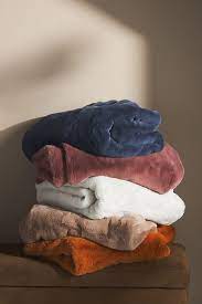 Sophie Faux Fur Throw Blanket Anthropologie