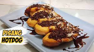 Resep rahasia pedagang gorengan | pisang goreng super renyah. Pisang Hotdog Dessert Spesial Natal Dan New Year Youtube