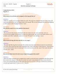 Bedtime stories has been a tradition which enhances kids creativity and imagination from an early age. Ncert Solutions For Class 8 English It So Happened Chapter 1 How The Camel Got His Hump
