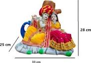 LETSCTCH Radha Krishna Velvet Decorative Showpiece - 28 cm Price ...