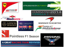 Before the advent of the modern logo which we see nowadays, the formula 1 logo looked something like this F1 Team Logos Review Of The Year Imgur