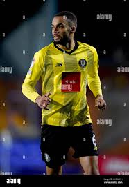 Harrogate Town's Warren Burrell during the Papa John's Trophy second round  match at Prenton Park, Birkenhead. Picture date: Tuesday December 21, 2021.  See PA story SOCCER Tranmere. Photo credit should read: Nick