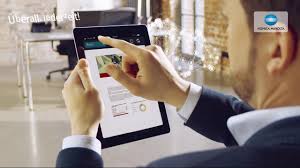 The capability exists within the konica bizhub c454e all in one printer to utilize airprint. Mobile Printing Mobiles Drucken Konica Minolta