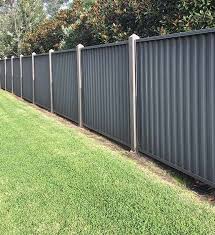 Colorbond Fencing With Gates Fence Installation Cost Fence Design Metal Fence Panels