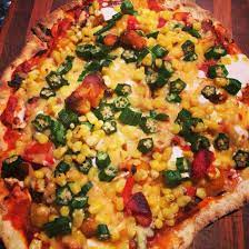 Okra Pizza Delicious Good Pizza Eat Food