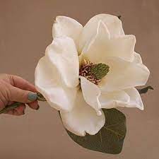 We can wholesale silk flower: Amazon Com Wedding Artificial Flora Jumbo Cream Magnolia With Or Without Stem Artificial Flower Silk Flower Stem Pre Order Handmade Products