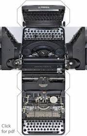 Pdf Typewriter Paper Doll House Paper Toys Paper Models