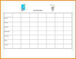 6 free printable blank charts st columbaretreat house