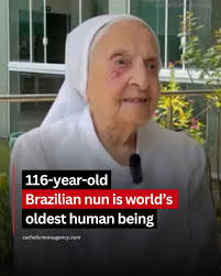 REST IN PEACE: Sister Inah Canabarro, a Brazilian nun and teacher who was  the world's oldest person, died