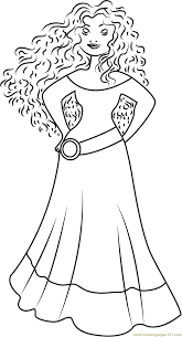 Make your world more colorful with printable coloring pages from crayola. Princess Merida Easy Coloring Pages For Kids Coloring Export 115 Organisation