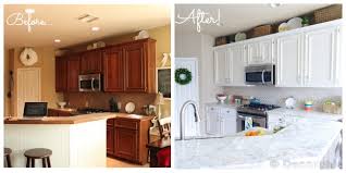 It is because at the pictures of before and after you can see the old version of the cabinet then it is transformed with the fresh and bright colors, the age of the cabinet can be well. Paint Your Kitchen Cabinets In 6 Easy Steps