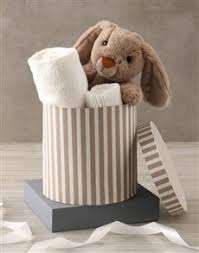Bath time can be a lot of fun when you have the right baby bath tub. Bunny And Baby Grey Bath Time Hat Box Hamper Baby Gifts Netflorist