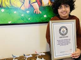 Sign up for one of three options the digital proof of participation and the exclusive medal both hold the official guinness world records attempt run logo and are handed out, even if we would not break the record. 12 Year Old Indian In Abu Dhabi Achieves Guinness World Record For Identifying Most Aeroplane Tails In A Minute Uae Gulf News