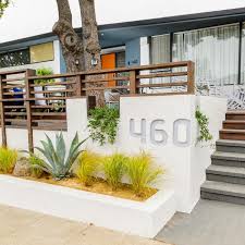 This incredible modern handrail uses a bridge as a palette for line and light. Midcentury Modern Outdoor Space And Deck Pictures Hgtv Photos