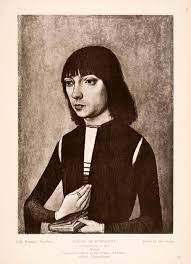 1939 Photogravure Portrait Medieval Man Hairstyle Costume Renaissance Renaissance Mens Hairstyles Medieval