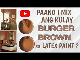Ang Kulay Burger Brown Sa Latex Paint