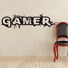 Ouken Murale Decorative Sticker Sticker Gamer Pour Chambres A Coucher Salons Decoration Sal Autocollant Mural Decoration Chambre Enfant Stickers Muraux Chambre