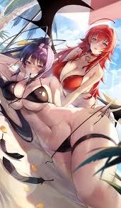 high school dxd, akeno himejima, rias gremory, gainoob, 2girls - R34 Vault